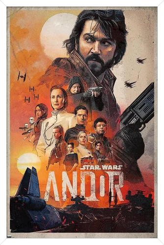 Vista 13 de Trends International Star Wars: Andor - Póster de pared de una hoja, 14.725 x 22.375 pulgadas, versión enmarcada de madera de granero Versión