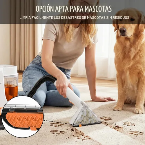 Vista 7 de Starrybot Máquina limpiadora de tapicería, extractor de manchas de mascotas Blanco