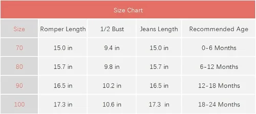 Vista 7 de Ropa de encaje para bebé recién nacida mameluco bohemio y jeans rasgados