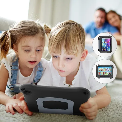 Vista 5 de DiHines - Funda para tablet de 8 pulgadas (compatible con 12ª/10ª generación, versión 2022/2020), fundas ligeras para niños con soporte para tableta