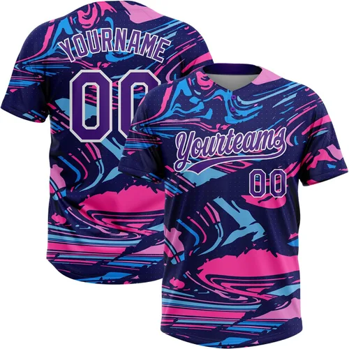 Vista 34 de Camisetas de béisbol personalizadas con dos botones, camisetas de sóftbol personalizadas con logotipo de nombre cosido para hombres, mujeres