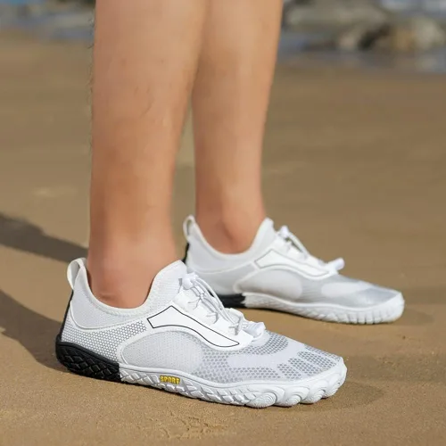 Vista 6 de YING LAN Zapatos de natación de playa de secado rápido para hombre y mujer, zapatos de agua descalzos, para piscina, surf, buceo, deportes acuáticos