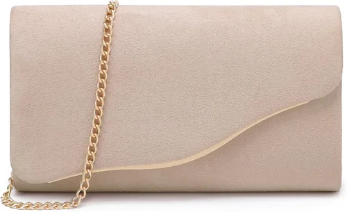 Vista 7 de Dasein Bolso de noche de gamuza sintética para mujer, para boda, fiesta, graduación, bolsos formales con correa para el hombro