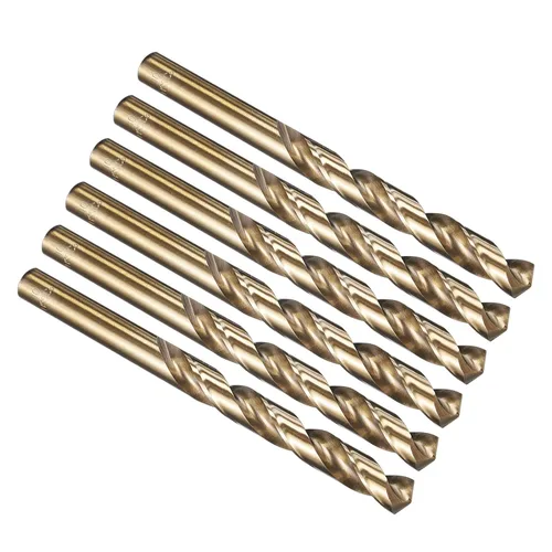 Vista 224 de PATIKIL Broca Jobber de 0.039 in, vástago recto M35 cobalto 5% acero de alta velocidad 135° acabado dorado para metal duro de acero inoxidable - 2
