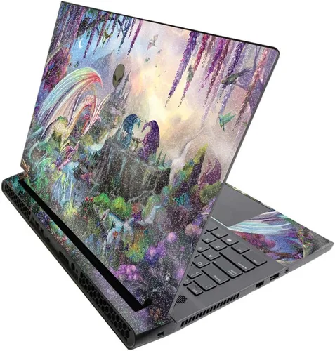 Vista 634 de MightySkins - Skin brillante con purpurina para Alienware M17 R3 (2020) y M17 R4 (2021) - Diversión de los años 90 Acabado duradero con purpurina