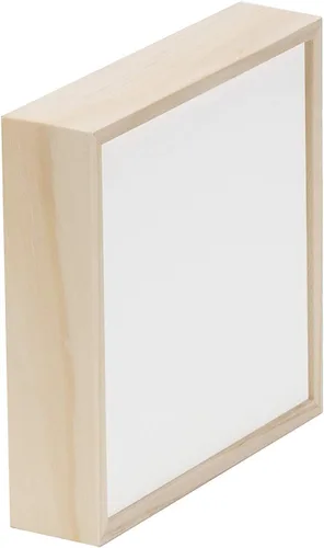 Vista 8 de Da Vinci Pro Liquid Art Panel multimedia de 6 x 6, tablero de yeso de profundidad de 1-1/2 pulgadas con marco de madera natural, panel de lienzo