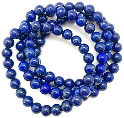 Vista 4 de DHYANARSH - Pulsera unisex de lapislázuli natural, certificado 100% original, 0.315in