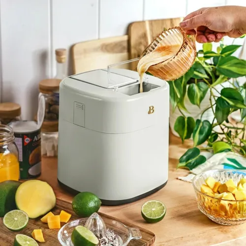 Vista 5 de Máquina eléctrica de helados de 1.5 cuartos de galón con pantalla táctil, temporizador digital, helados caseros, máquina de helado y sorbete