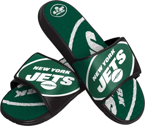Vista 8 de FOCO mens NFL Team Logo Athletic Sport Shower Flip Flop Sandals Gel Slides