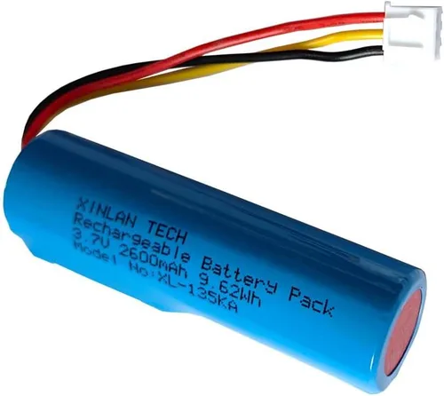 Vista 2 de 18650 1s1p 2600mAh 3.7v batería recargable de iones de litio con conector Jst XH2.54/3p cables de enchufe para productos electrónicos de bricolaje