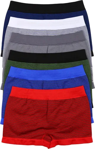 Vista 5 de ToBeInStyle Paquete de 6 calzoncillos tipo bóxer de microfibra sin costuras con apliques para niño