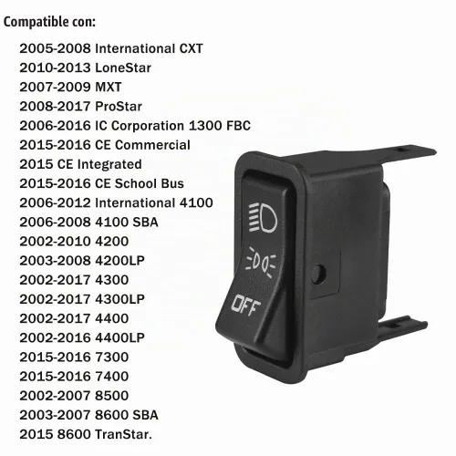 Vista 2 de Interruptor de control de faros delanteros de alta resistencia 901-5130 se adapta a 2007-2017 International CXT Lonestar MXT ProStar IC Corporation