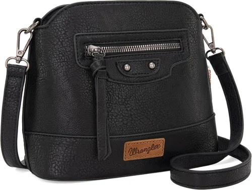Vista 9 de Wrangler - Bolsos cruzados pequeños para mujer, bolsos y bolsos de hombro lindos con correa ajustable