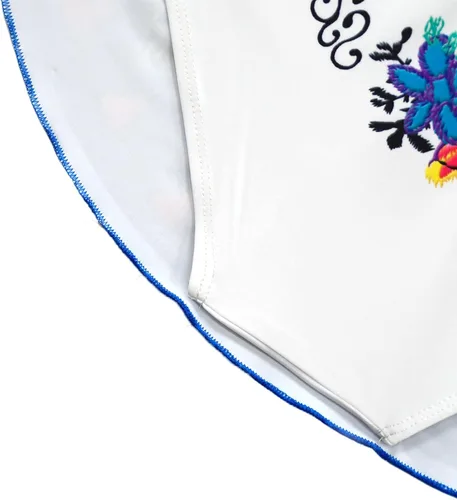 Vista 5 de YQSGT Traje de baño Encanto de dos piezas con volantes y hombros descubiertos para niños con traje de baño Mirabel