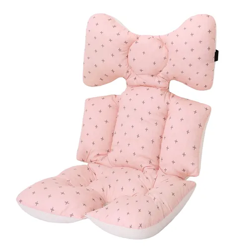Vista 9 de Miracle Baby Forro de asiento de cochecito, cojín de algodón suave y transpirable, reversible y lavable a máquina para bebés