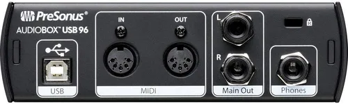 Vista 3 de PreSonus AudioBox 96 Interfaz de Audio (Puede Variar Azul o Negro) Paquete de Estudio Completo con Software Studio One Artist junto con Monitores