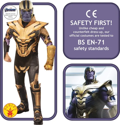 Vista 2 de Disfraz infantil de Thanos Deluxe de Marvel Endgame Multi