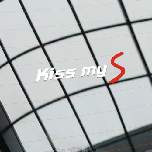 Vista 8 de 60CM/23.6" Kiss My S - Adhesivo de vinilo reflectante para ventana Mini Cooper R56 R57 R50 R52 F55 F56 F60 F54 F57 R60 R61 Accesorios