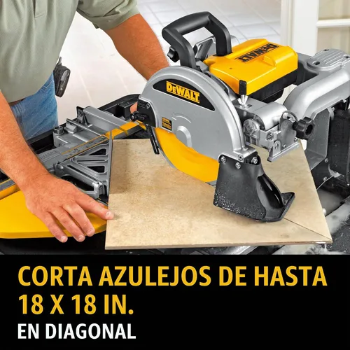 Vista 4 de DEWALT Sierra para baldosas húmedas con soporte, 10 pulgadas, con cable (D24000S)