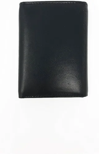 Vista 2 de Billetera de cuero genuino Trifold para hombre - bloqueo RFID