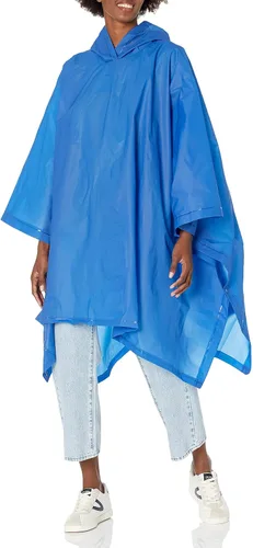 Vista 10 de Totes Adult Packable Lightweight Hooded Rain Poncho Transparente