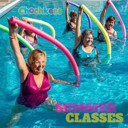 Vista 7 de Tubo de espuma de fideos flotantes para piscina, fideos gruesos para flotar en la piscina, varios colores, 52 pulgadas de largo