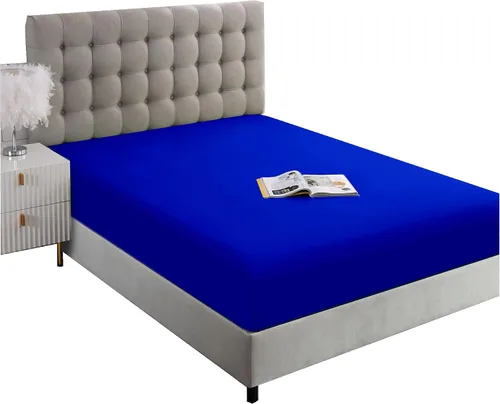 Vista 23 de Sábana ajustable de tamaño completo Ghooss - Sábana con bolsillo profundo de hasta 14 pulgadas - Resistente a las arrugas, la decoloración