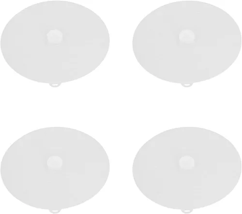 Vista 3 de Reusable Silicone Lids Heat Microwave Safe Silicone Covers for Bowls Plates Dishes 23cm 4Pcs Kitchen Essentials