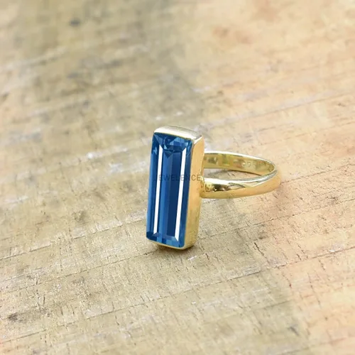 Vista 54 de Anillo de plata de ley maciza superpuesta de oro amarillo de 18 quilates para mujer, anillo de compromiso de plata esterlina, juego de bisel