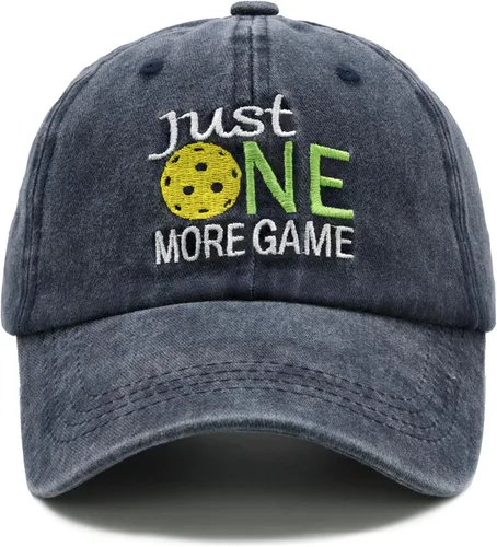 Vista 6 de Waldeal Pickleball Hat,Adjustable Embroidered Washed Baseball Cap for Men Women