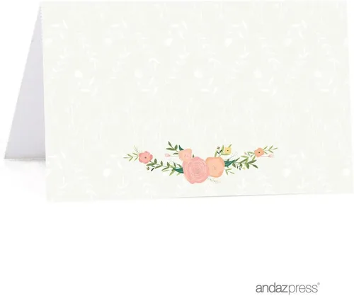 Vista 23 de Andaz Press Colección de rosas florales para baby shower, juegos, actividades, decoraciones, tarjetas de consejos para mamá y papá, paquete de 20