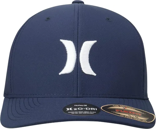 Vista 5 de Hurley Gorra de camionero para hombre, transpirable, absorbe la humedad, gorra ajustada H2O Dri Flexfit - Sombreros de camionero para hombre