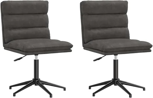 Vista 2 de Adjustable Black Faux Leather Dining Chairs, Modern Kitchen Seating with Height Adjustability, Stain-Resistant, Lightweight Yet Strong Set for