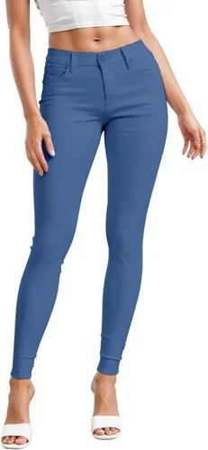 Vista 44 de Hybrid & Company - Pantalones ultraelásticos para mujer, cómodos y ajustados, para el trabajo y ocasiones informales Negro