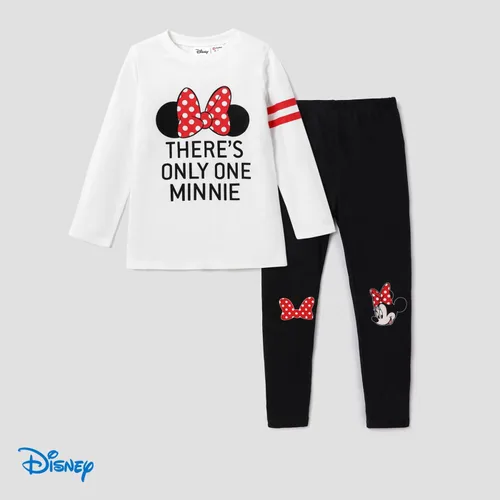 Vista 2 de Disney Mickey and Friends - Conjunto de camiseta y pantalones de manga larga con estampado de personajes para niña de 6 a 12 años