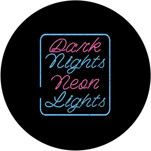Vista 3 de Synthwave Dark Nights Neon Lights PopSockets PopSockets PopGrip intercambiable PopGrip estético vintage de los años 80