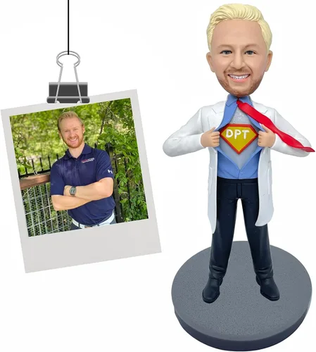 Vista 12 de Figuritas personalizadas de bobblehead de golfista para regalo para hombre, regalos personalizados del día de San Valentín a partir de fotos Golfer