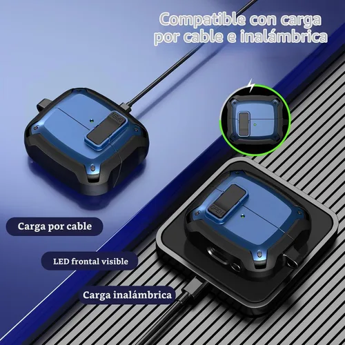 Vista 5 de KOREDA Compatible with Samsung Galaxy Buds 3 Case & Galaxy Buds 3 FE & Galaxy Buds 3 Pro Case with Cleaner Kit, Military TPU Shockproof Protective