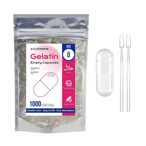 Vista 6 de Blue Size 0 Cápsulas vacías de gelatina (100 unidades) – Cápsulas de gel de relleno de bricolaje con 2 cucharas de relleno para cápsula (azul)