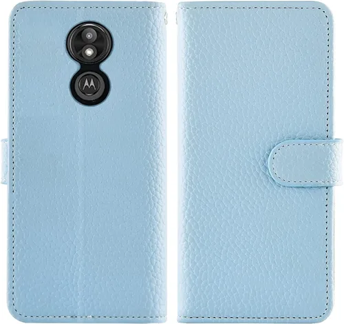Vista 5 de Asuwish Funda de teléfono para Moto E5 Play E 5 Cruise 5E Go con protector de pantalla de vidrio templado y cubierta para cartera, soporte