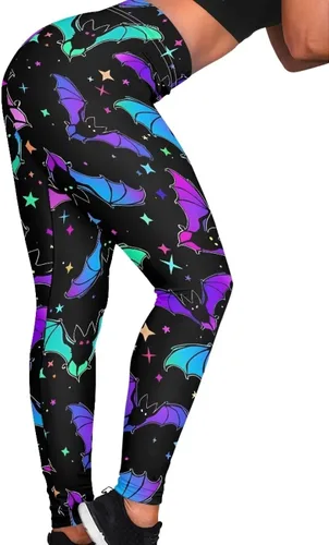 Vista 4 de Salabomia Pantalones de leggings para mujer, pantalones de yoga largos y ajustados de cintura alta, pantalones de entrenamiento suaves y elásticos