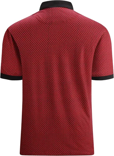 Vista 2 de Camisas de golf para hombre, manga corta, absorbe la humedad, ajuste seco, atlético, polo