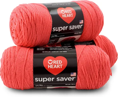 Vista 9 de RED HEART Paquete de 3 hilos Super Saver, ARAN paquete de 3