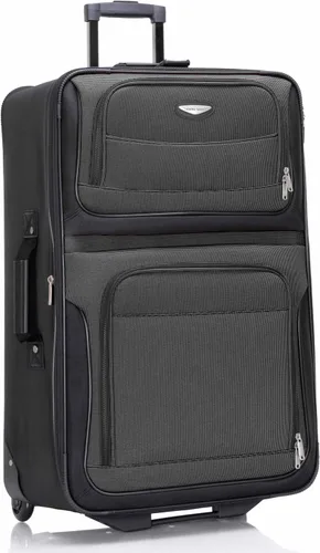 Vista 77 de Travel Select Amsterdam - Equipaje vertical y expansible con ruedas, marino