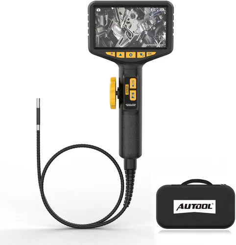 Vista 12 de AUTOOL Boroscopio articulado bidireccional de 210 ° con cámara endoscopio de luz