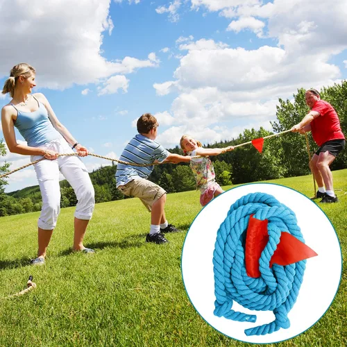 Vista 2 de CWLAKON Cuerda de tira y afloja para niños y adultos, juegos de fiesta de cumpleaños de reunión familiar, para el día de campo, campamento al aire