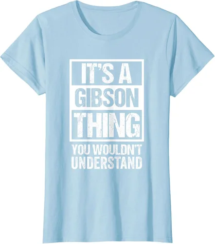 Vista 22 de It's A Gibson Thing You would Not Understand - Camiseta con nombre familiar, Negro, S