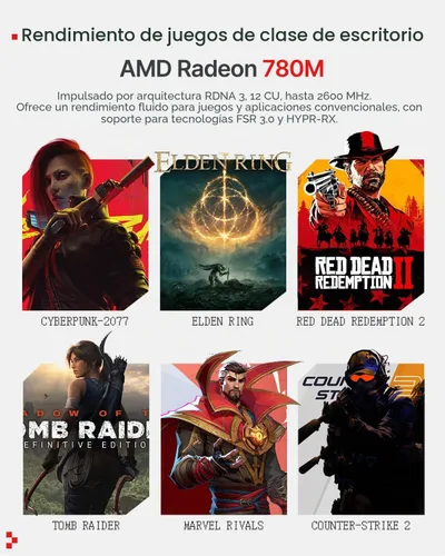 Vista 6 de ACEMAGIC X3 Mini Gaming PC Ryzen 7 H 255 Radeon 780M 16GB 1TB Windows11 Pro