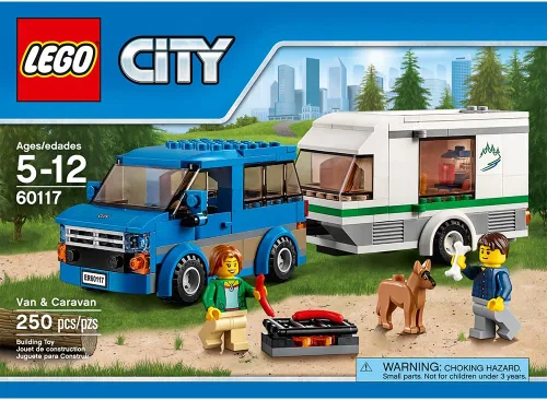 Vista 6 de Juguete LEGO de la serie City, furgoneta y caravana