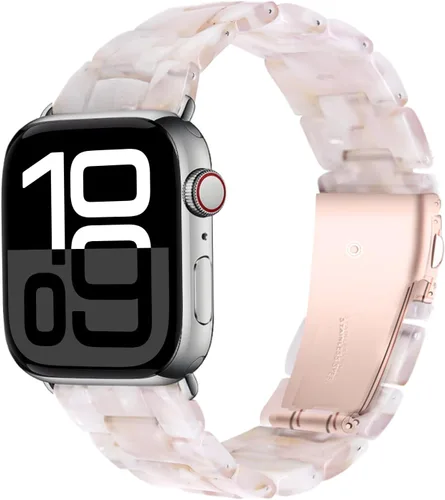 Vista 27 de Miimall Women Resin Bands for Apple Watch Series 10 9 8 7 6 5 4 3 2 1 Ultra SE Colorful Dressy Cute Classy Lightweight Comfort 38mm 40mm 41mm 42mm